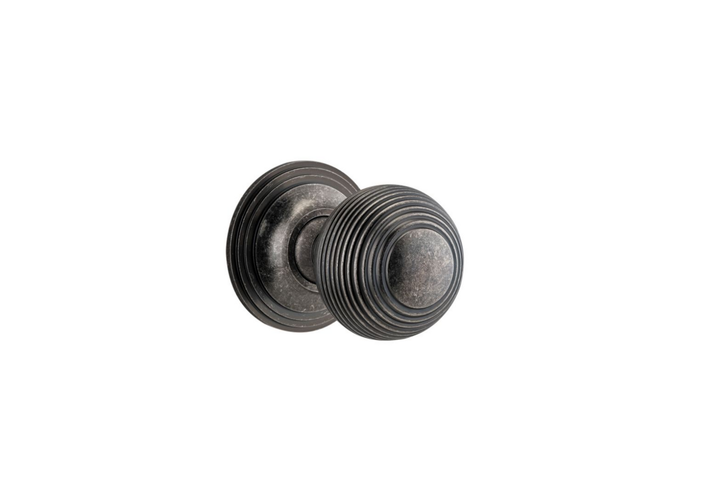 Guildford Knob on Rose Distressed Nickel