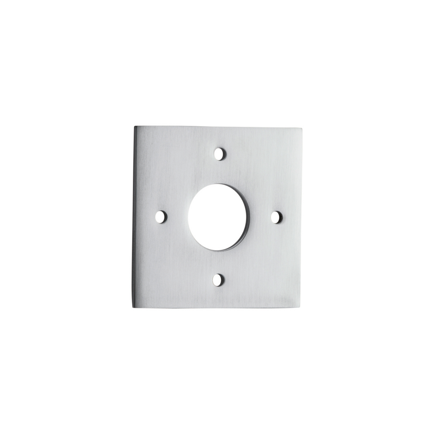 Adaptor Plate (Pair) Square Brushed Chrome