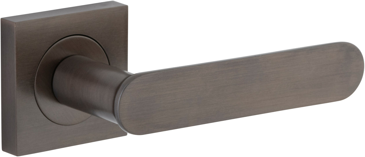 Bronte Lever on Square Rose Signature Brass