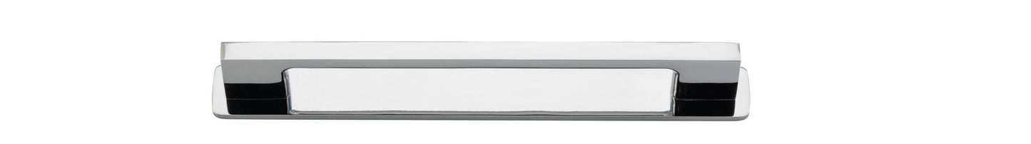 Cali Cabinet Pull with Backplate Polished Chrome CTC 160mm