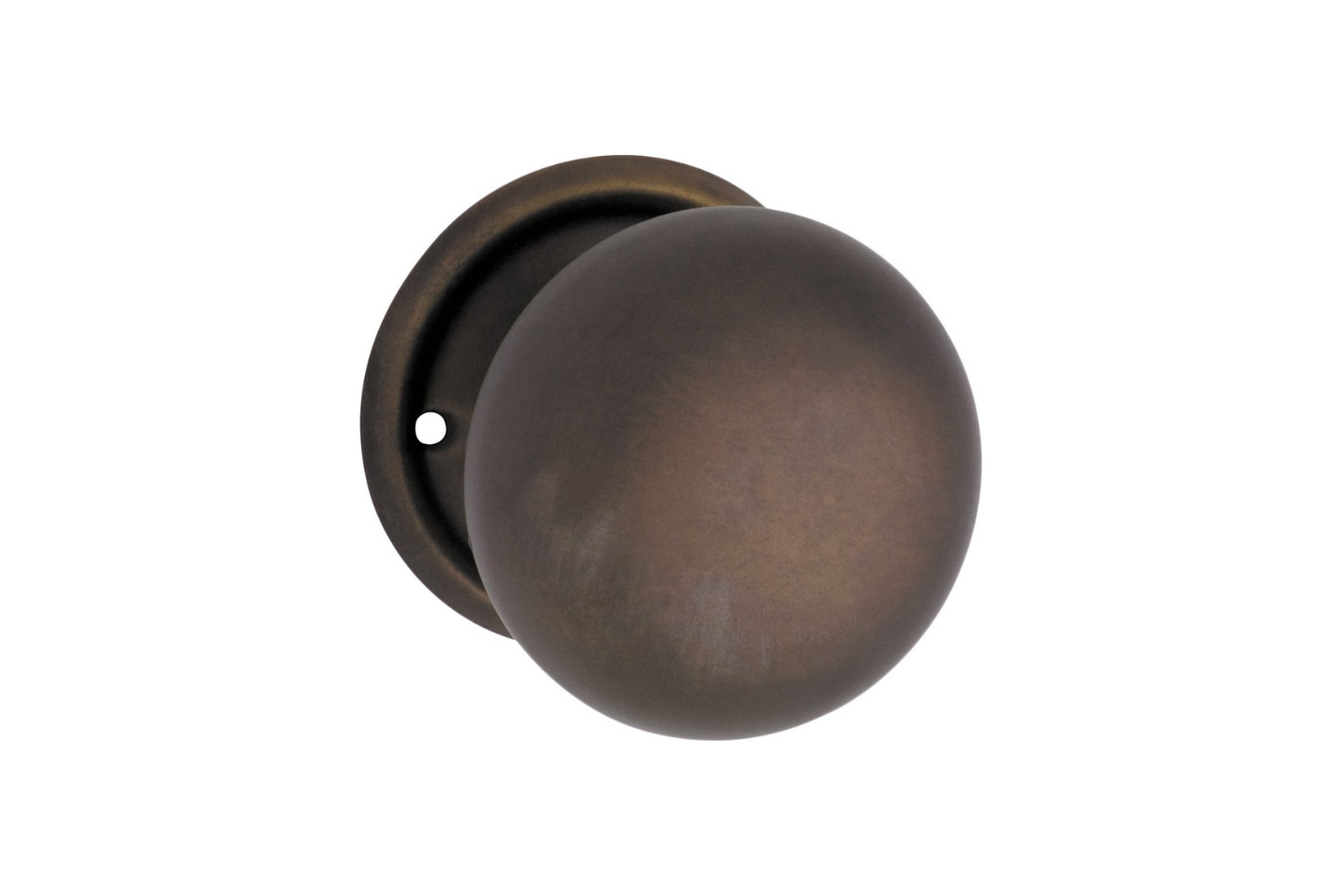Mortice Knob Plain Antique Brass