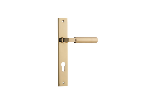Berlin Lever Rectangular Polished Brass