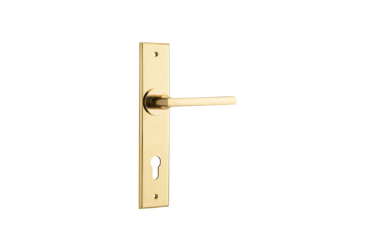 Baltimore Lever Chamfered Polished Brass