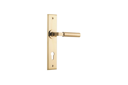 Berlin Lever Chamfered Polished Brass