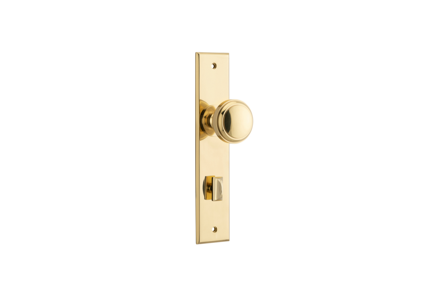 Paddington Knob Chamfered Polished Brass