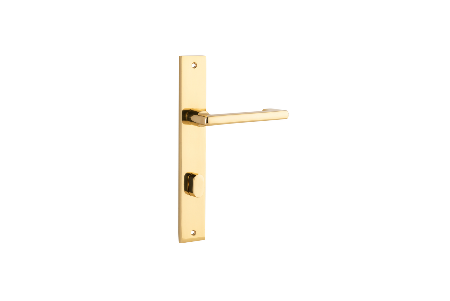 Baltimore Return Lever Rectangular Polished Brass