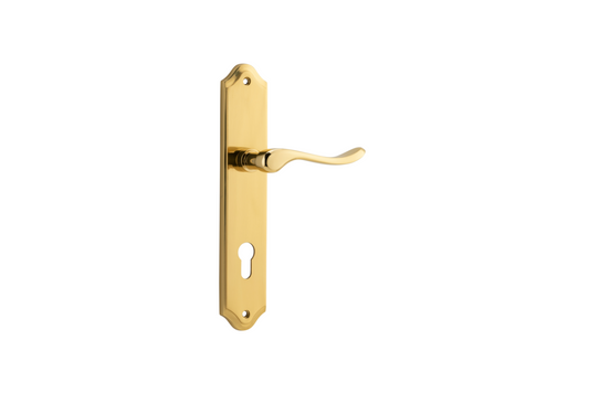 Stirling Lever Shouldered Polished Brass