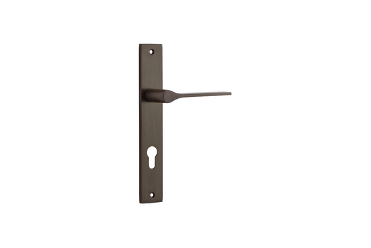 Como Lever Rectangular Signature Brass