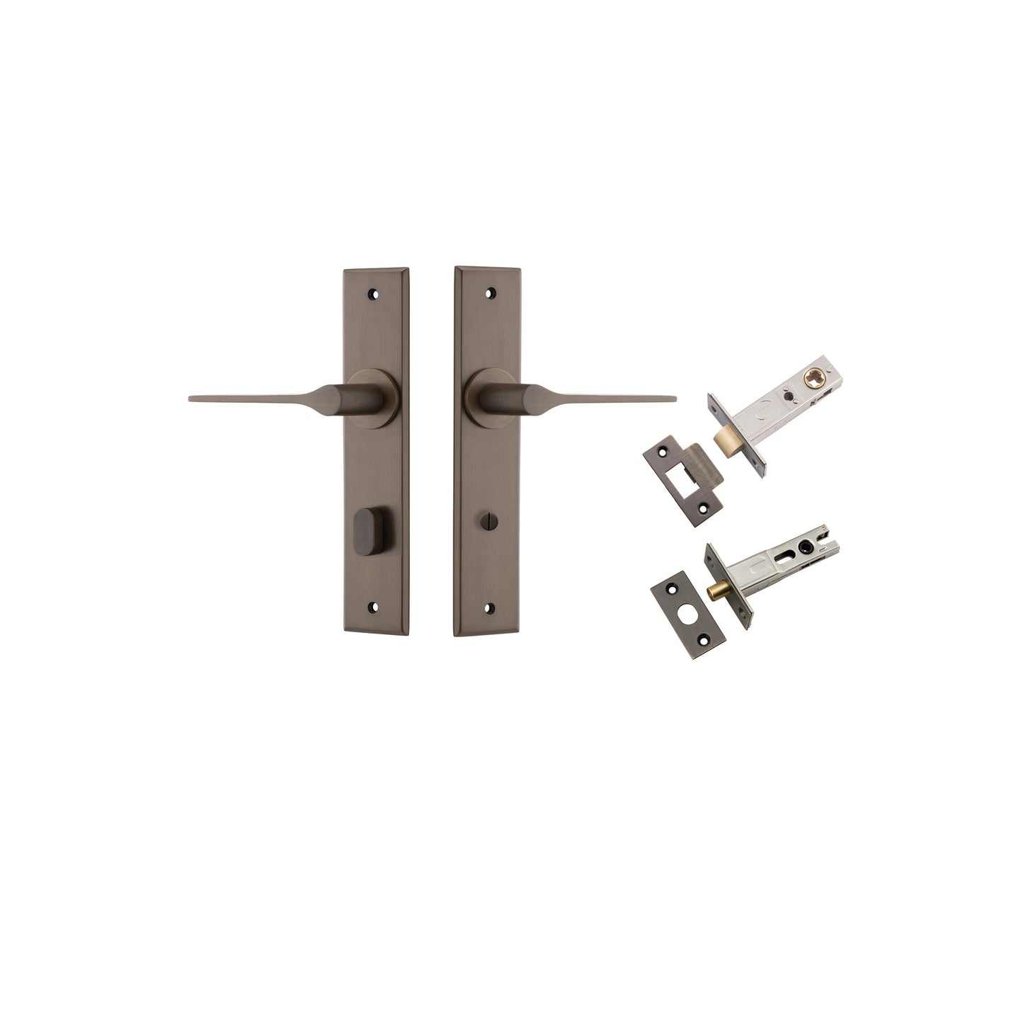 Como Lever Chamfered Signature Brass Privacy Kit