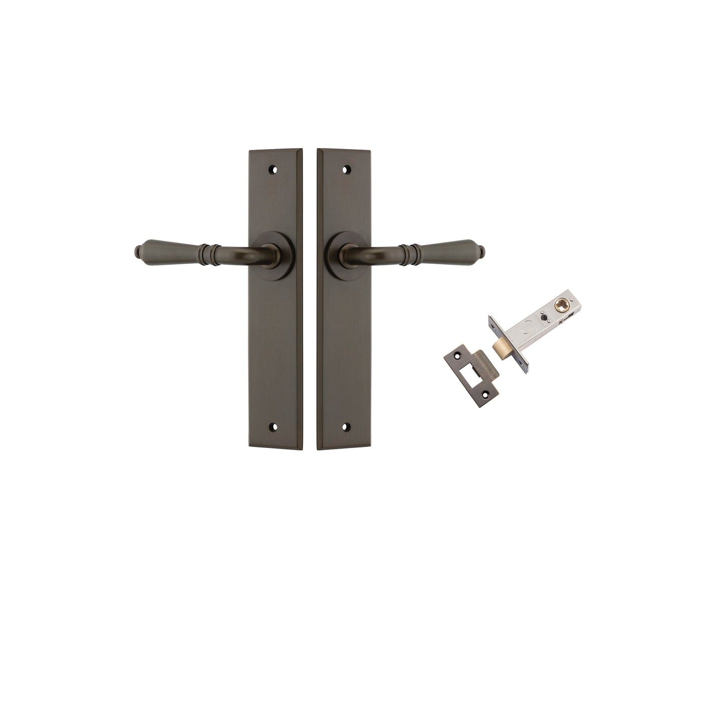 Sarlat Lever Chamfered Signature Brass Passage Kit