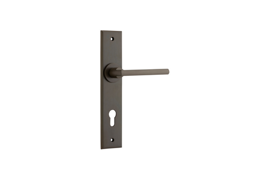 Baltimore Lever Chamfered Signature Brass