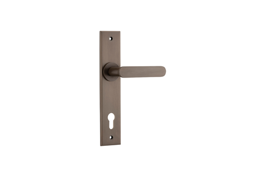 Bronte Lever Chamfered Signature Brass