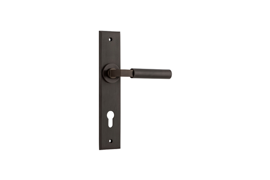 Berlin Lever Chamfered Signature Brass