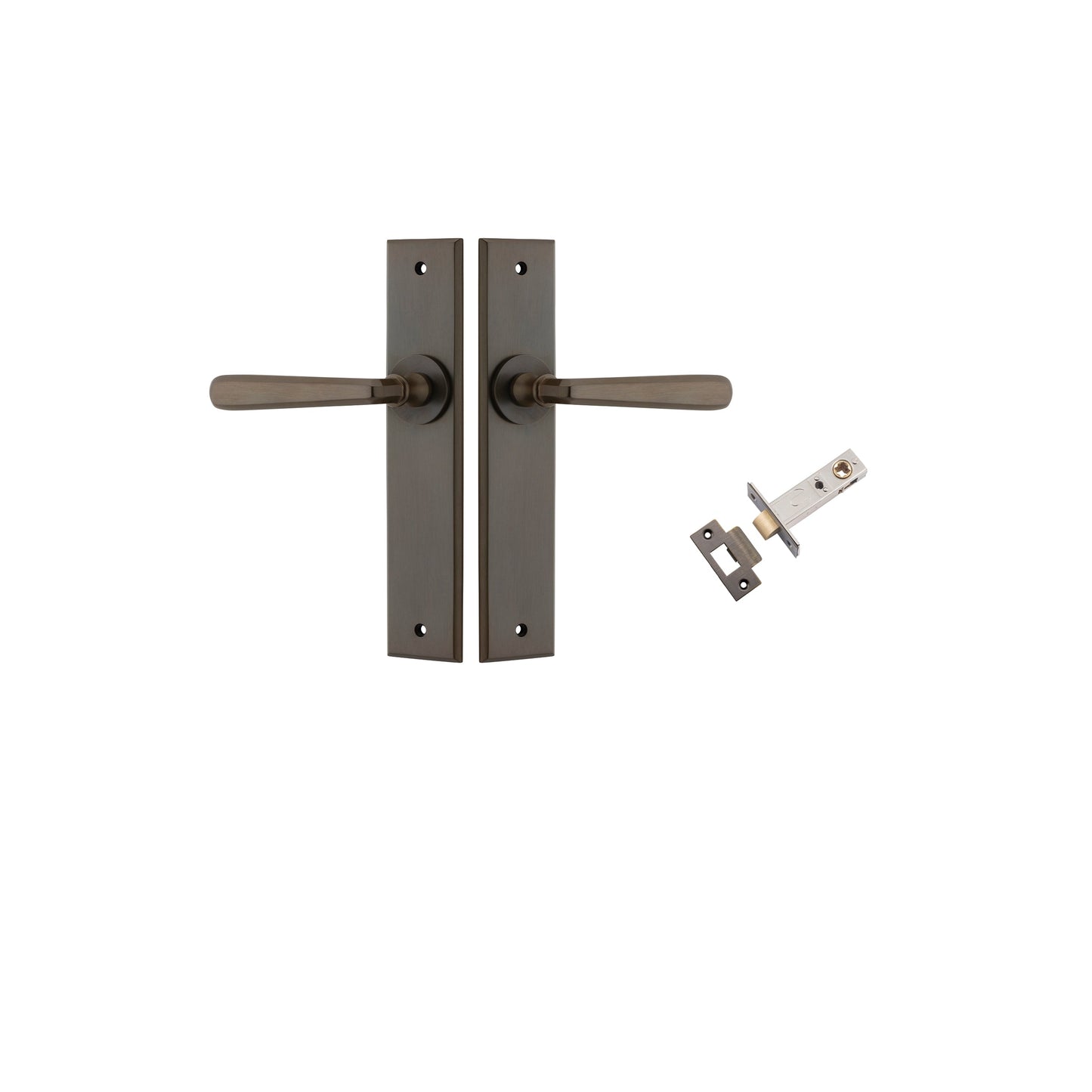 Copenhagen Lever Chamfered Signature Brass Passage Kit