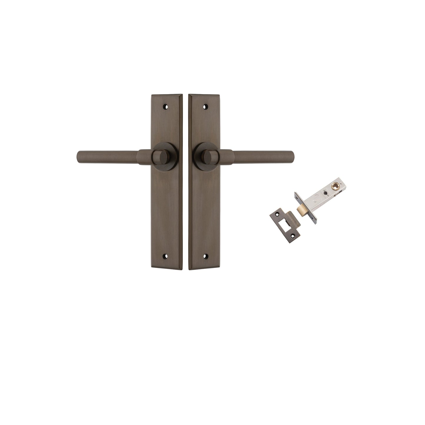 Helsinki Lever Chamfered Signature Brass Passage Kit