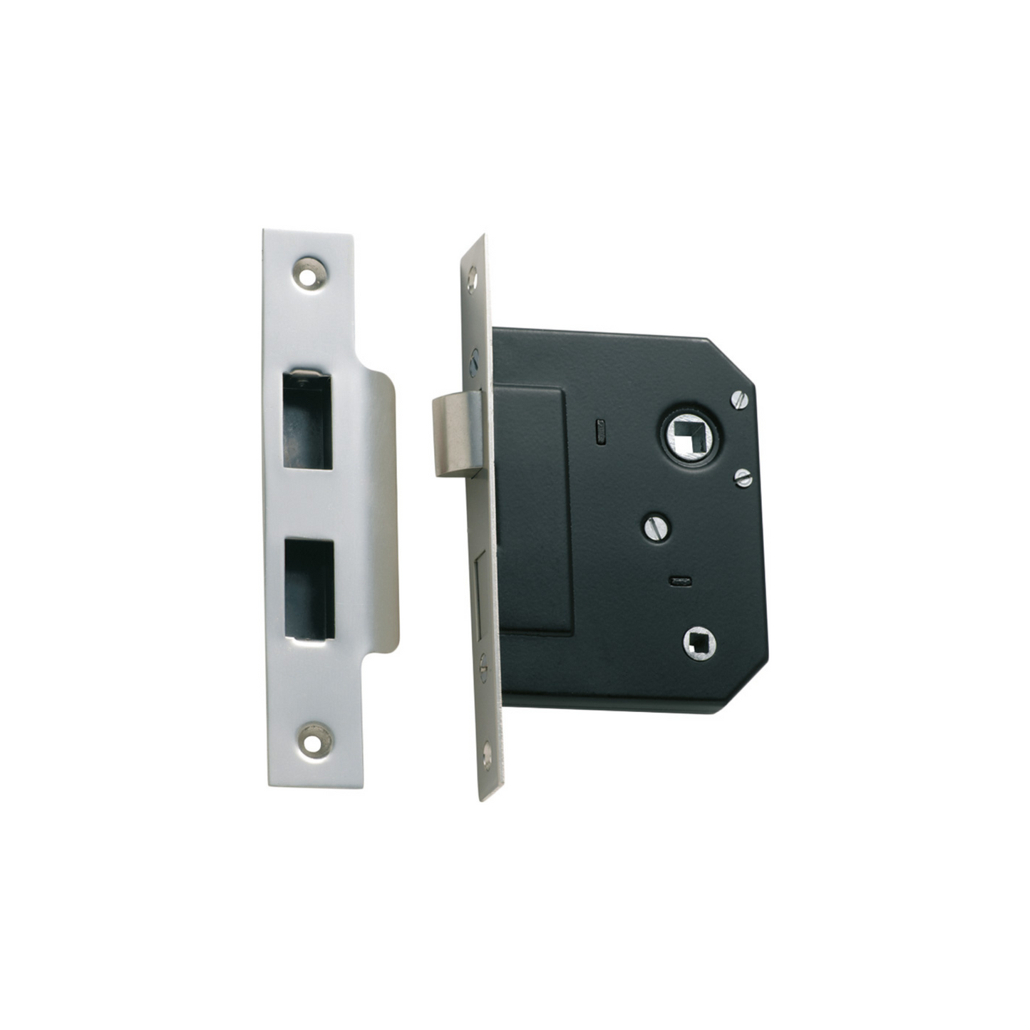 Privacy Mortice Lock Satin Chrome 57mm