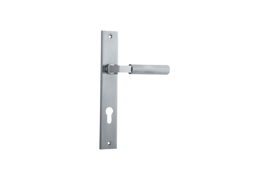 Brunswick Lever Rectangular Brushed Chrome