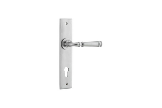 Verona Lever Chamfered Brushed Chrome