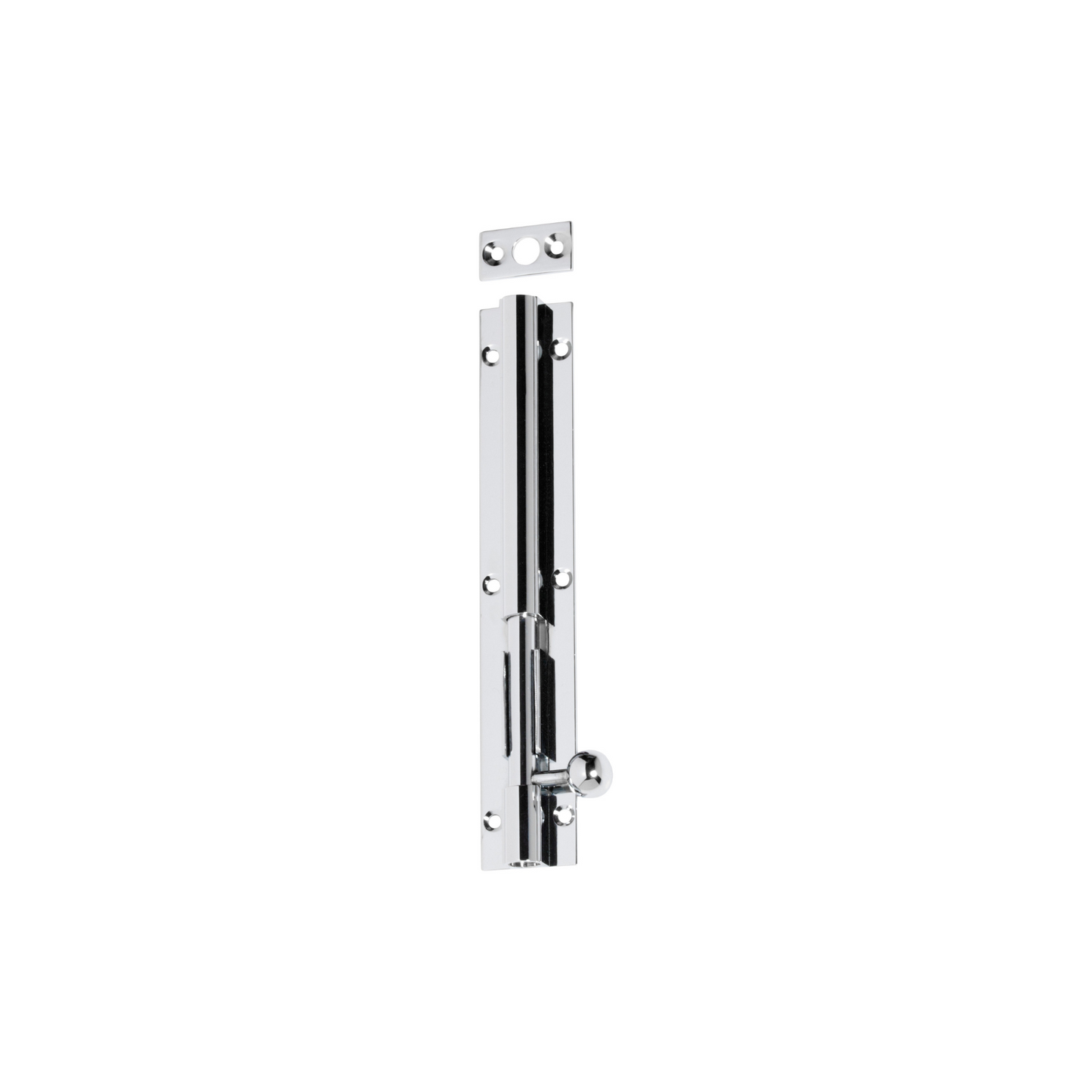Barrel Bolt - Long Throw Polished Chrome