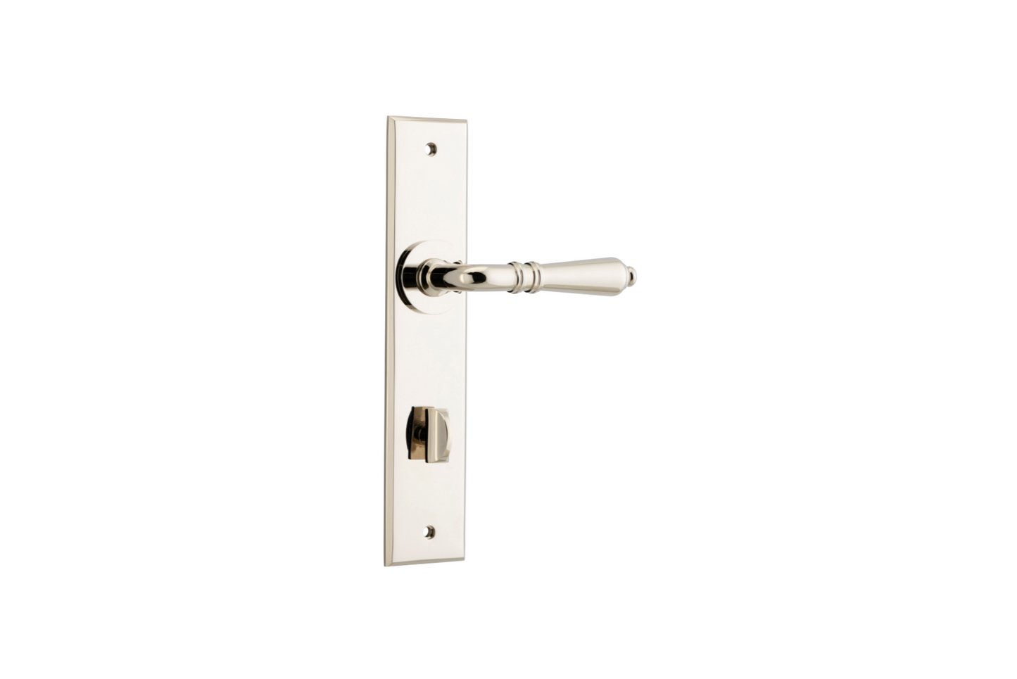 Sarlat Lever Chamfered Polished Nickel