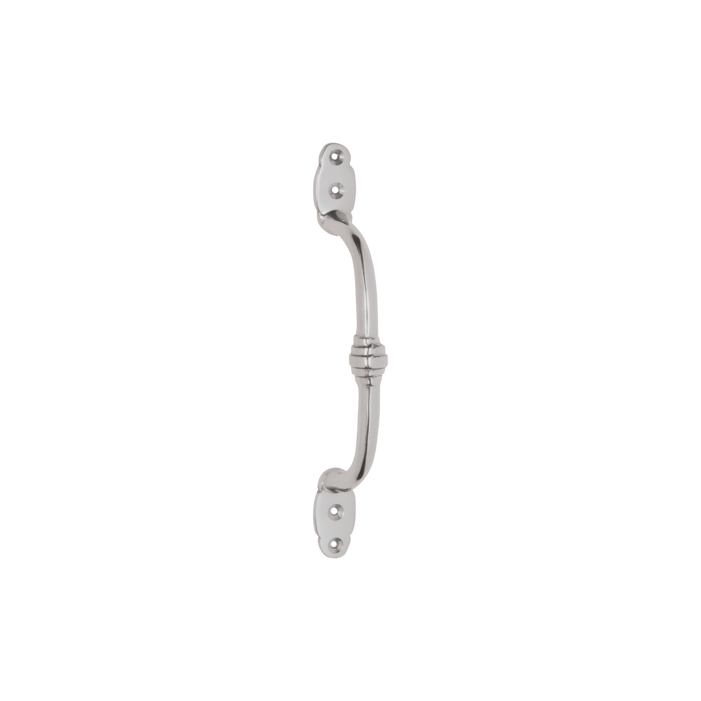 Offset Banded Pull Handle Satin Chrome