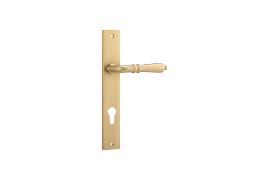 Sarlat Lever Rectangular Brushed Brass