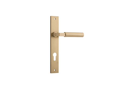 Berlin Lever Rectangular Brushed Brass