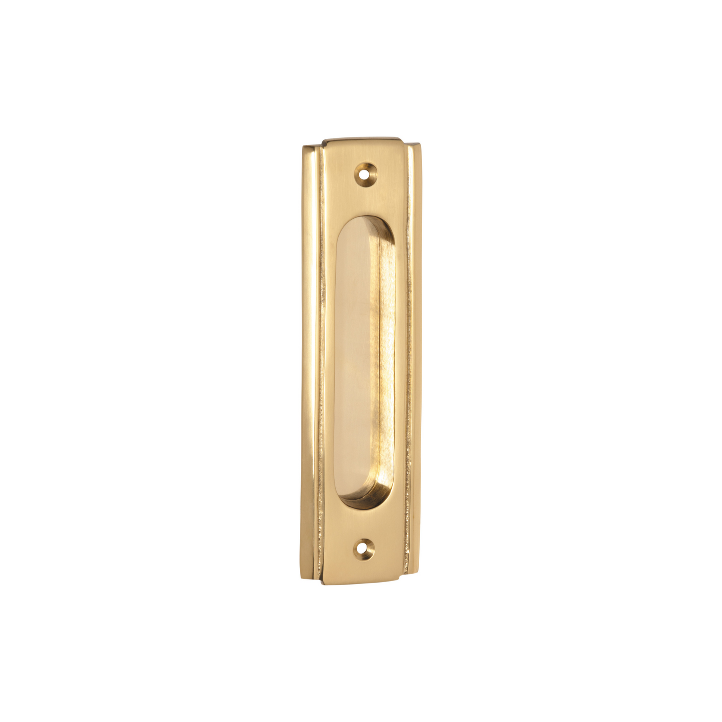 Traditional Sliding Door Pull Polished Brass
