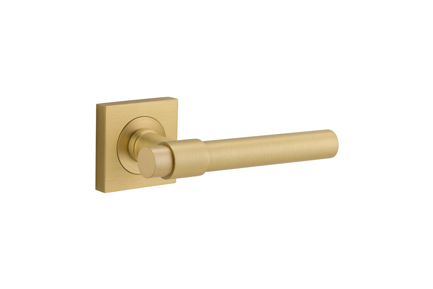 Helsinki Lever on Square Rose Brushed Gold PVD