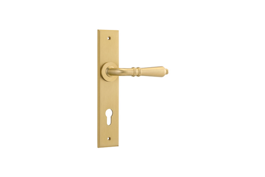 Sarlat Lever Chamfered Brushed Gold PVD