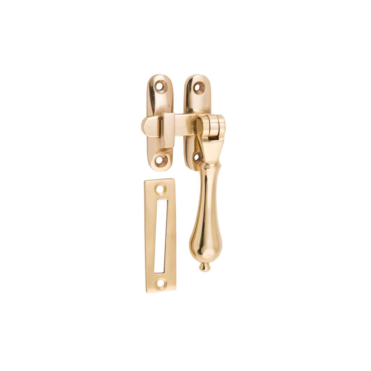 Casement Fastener - Long Throw Polished Brass