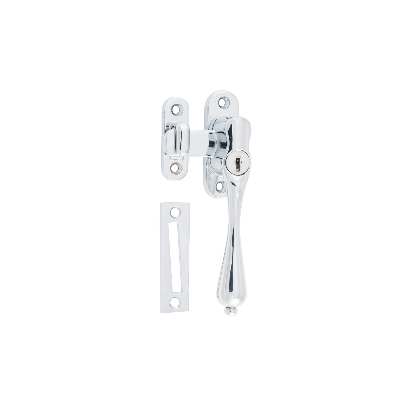 Casement Fastener - Locking Right Hand Polished Chrome