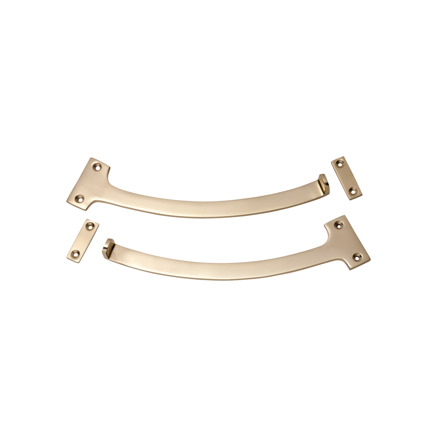 Fanlight Stop Pair Polished Brass