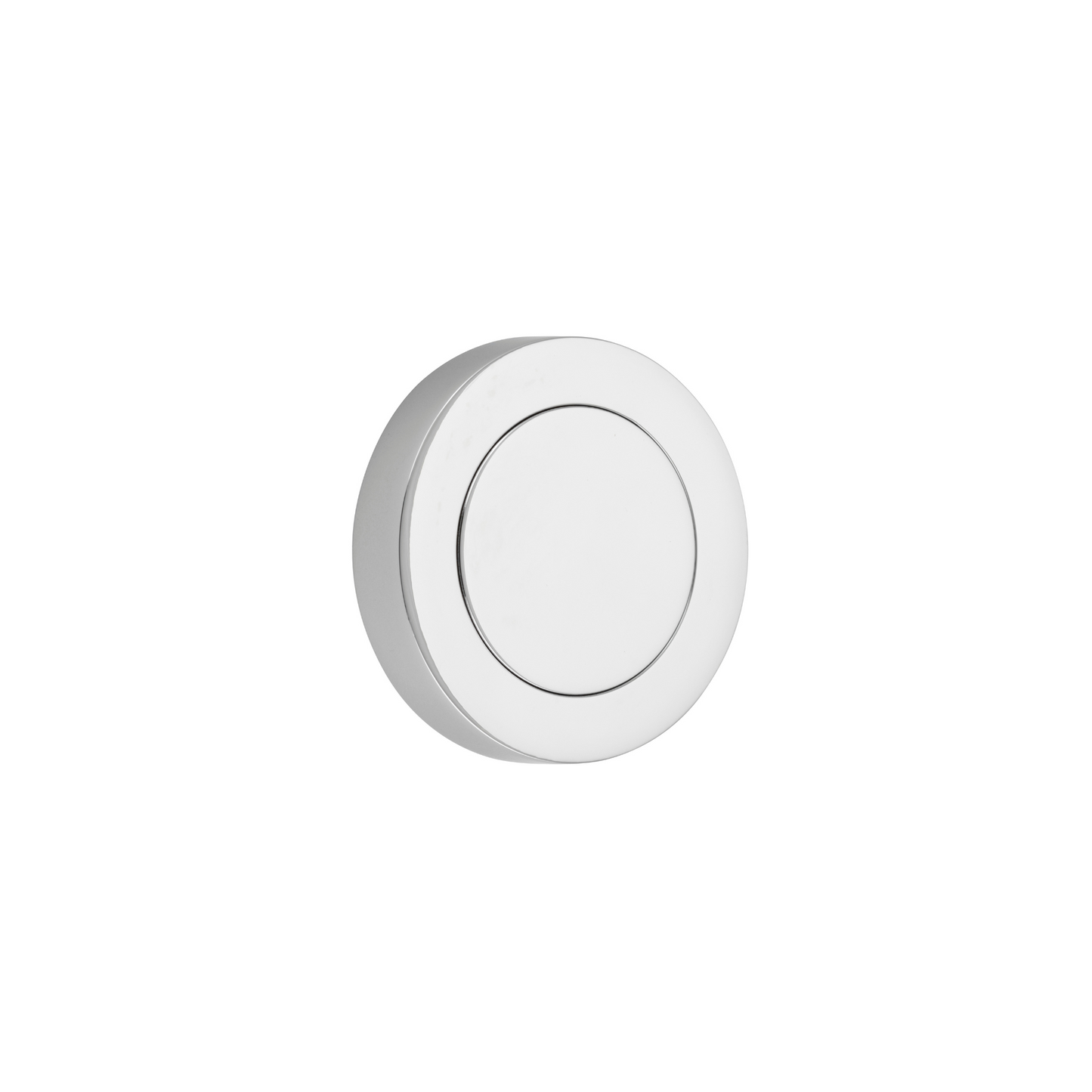 Blank Rose Round Polished Chrome