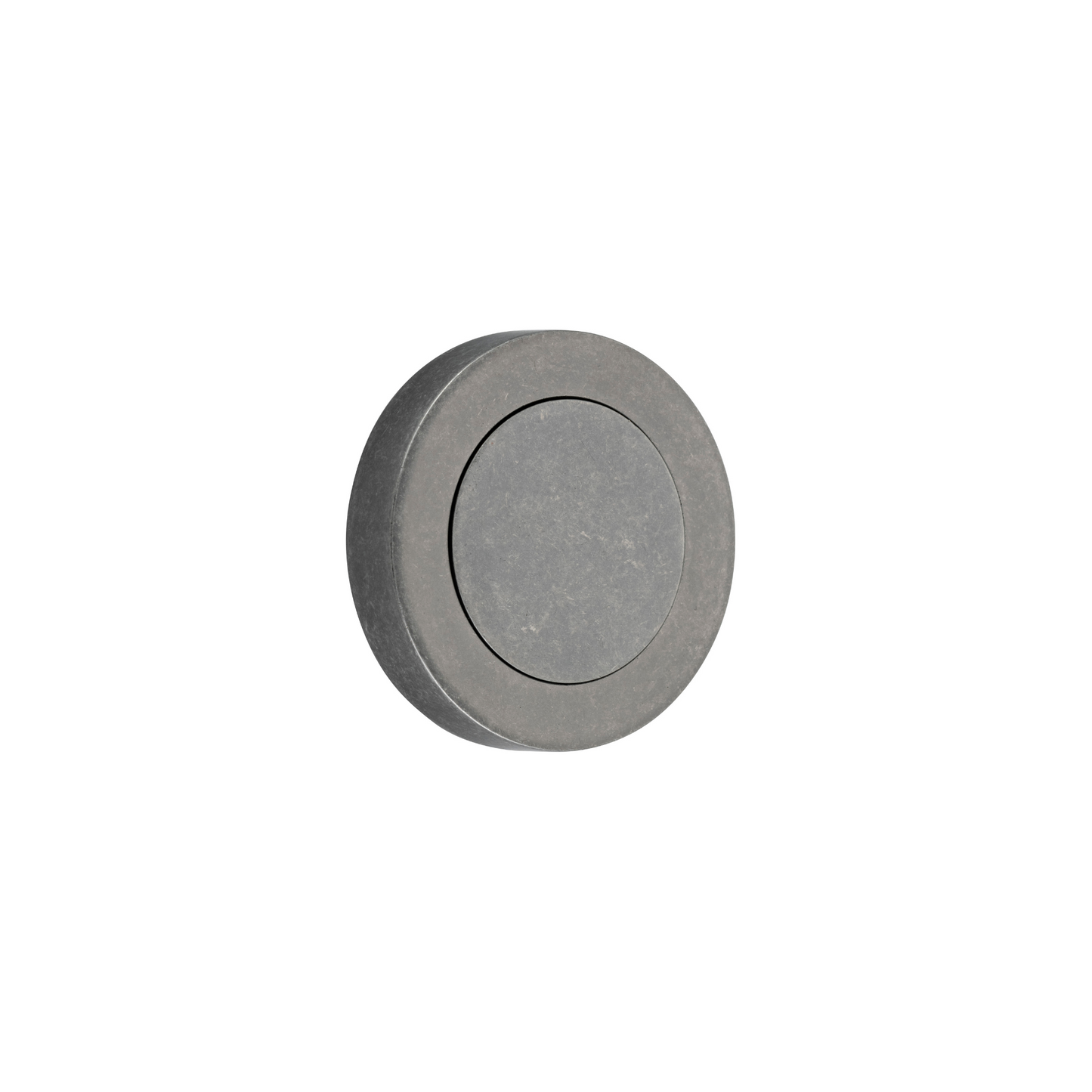Blank Rose Round Distressed Nickel