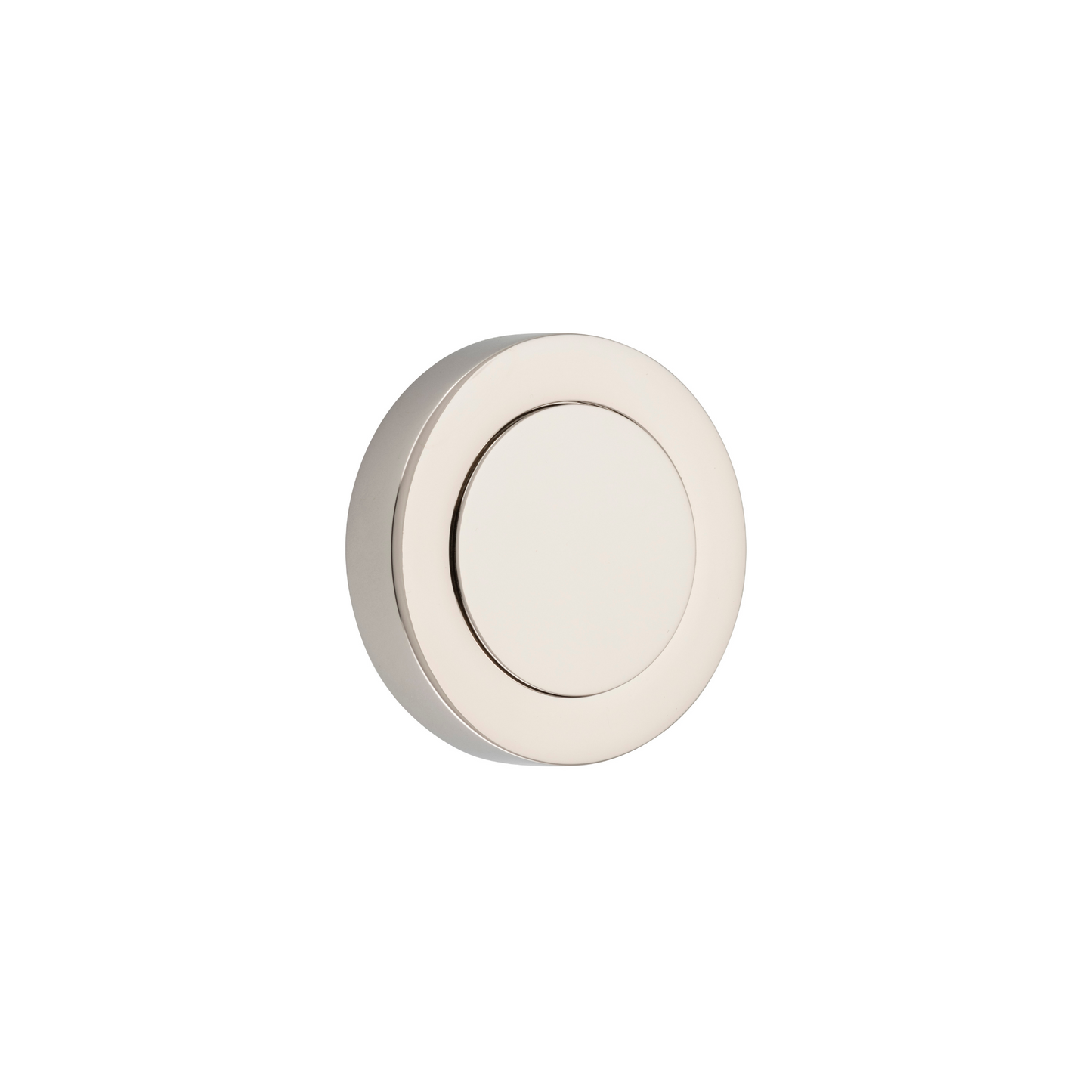 Blank Rose Round Polished Nickel