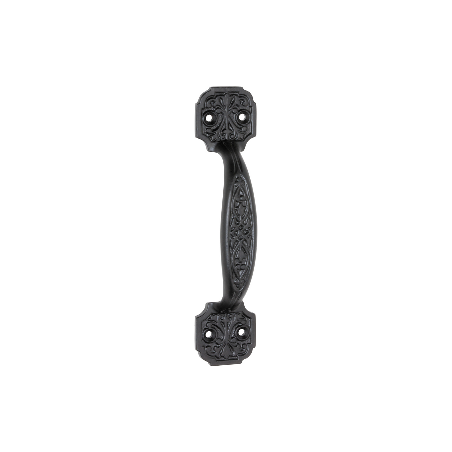 Ornate Pull Handle Matt Black