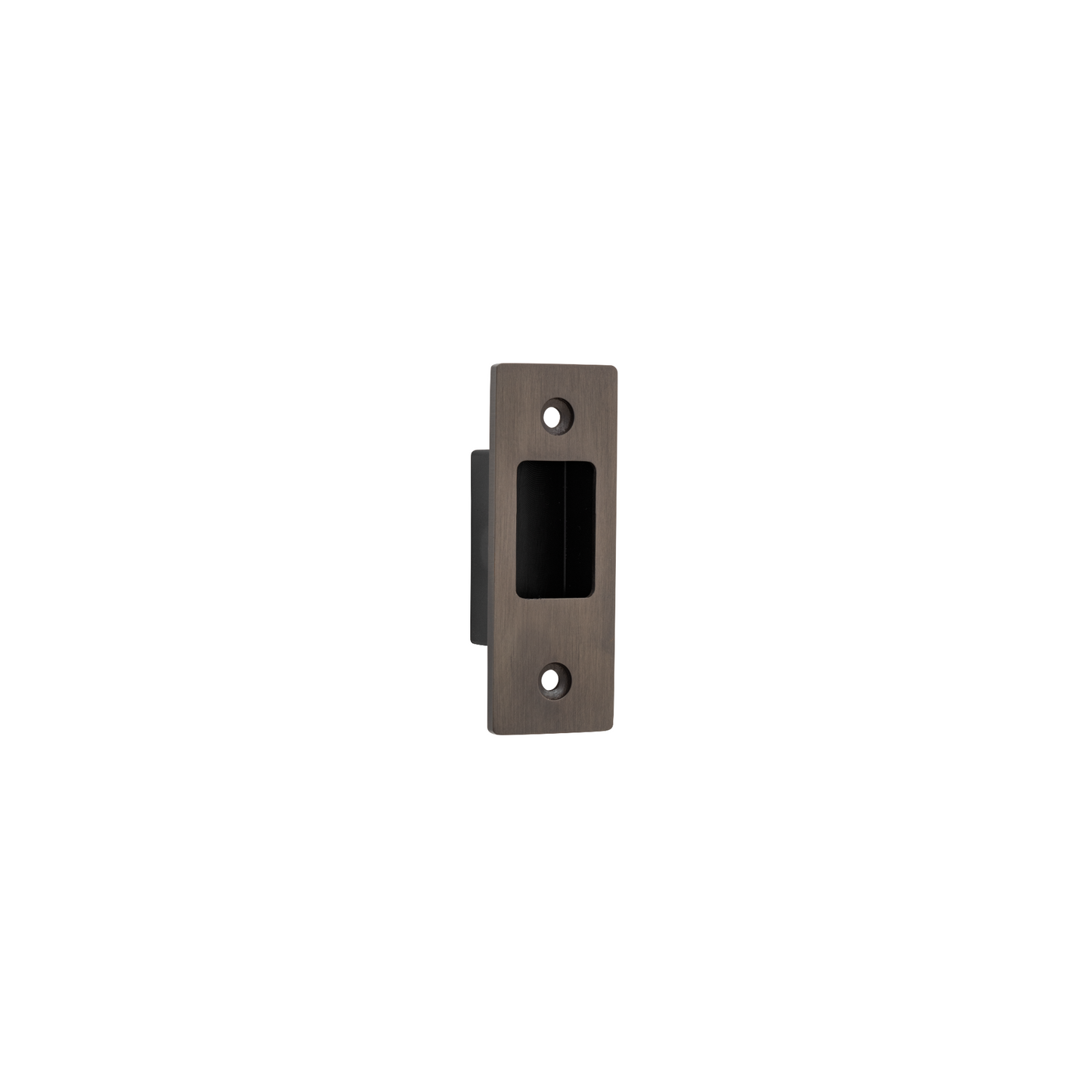 Sliding Door Edge Pull Rectangular Signature Brass