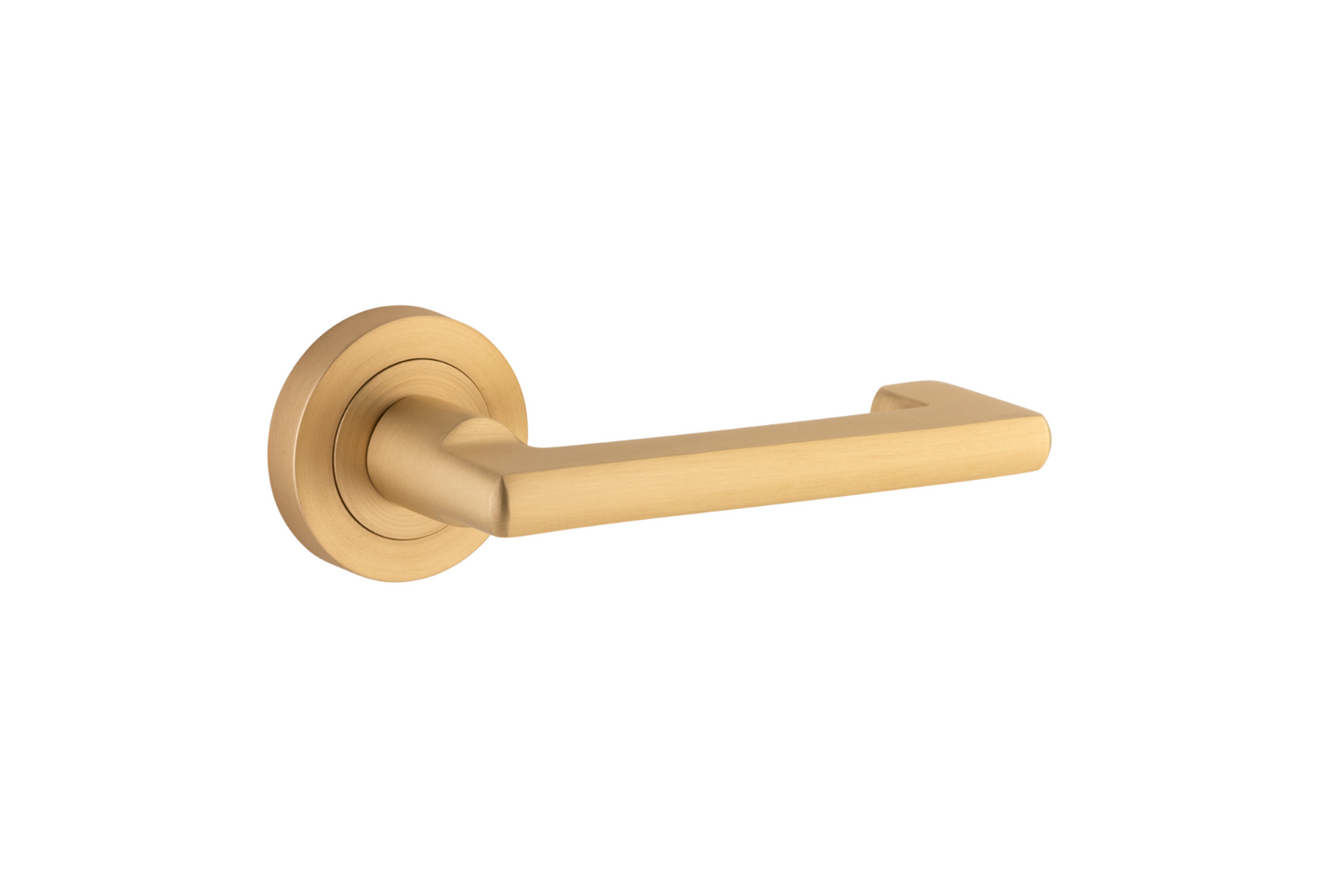 Baltimore Return Lever on Rose Brushed Brass