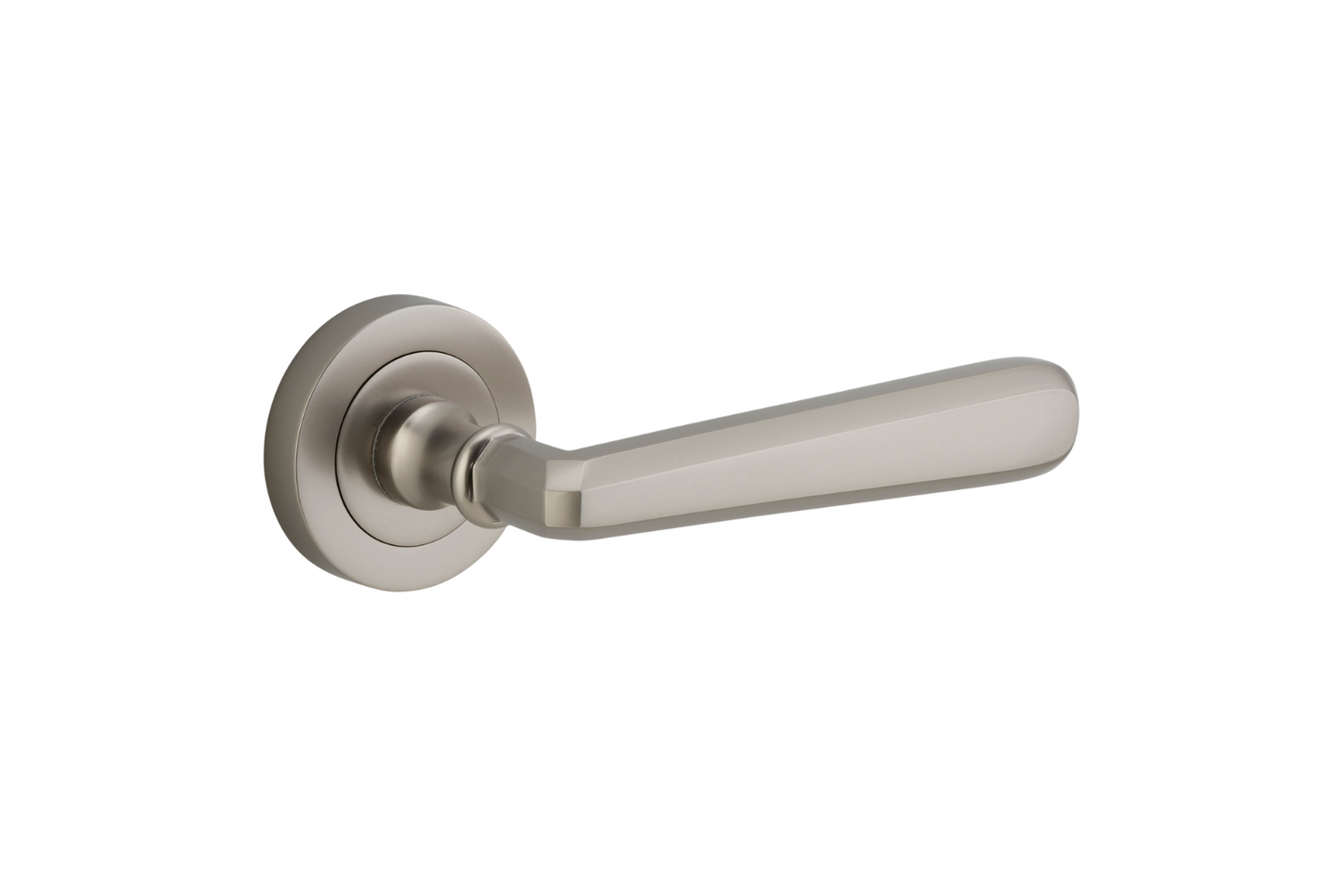 Copenhagen Lever on Rose Satin Nickel