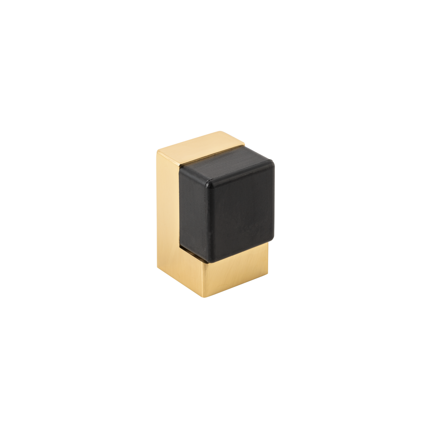 Door Stop - Square Polished Brass