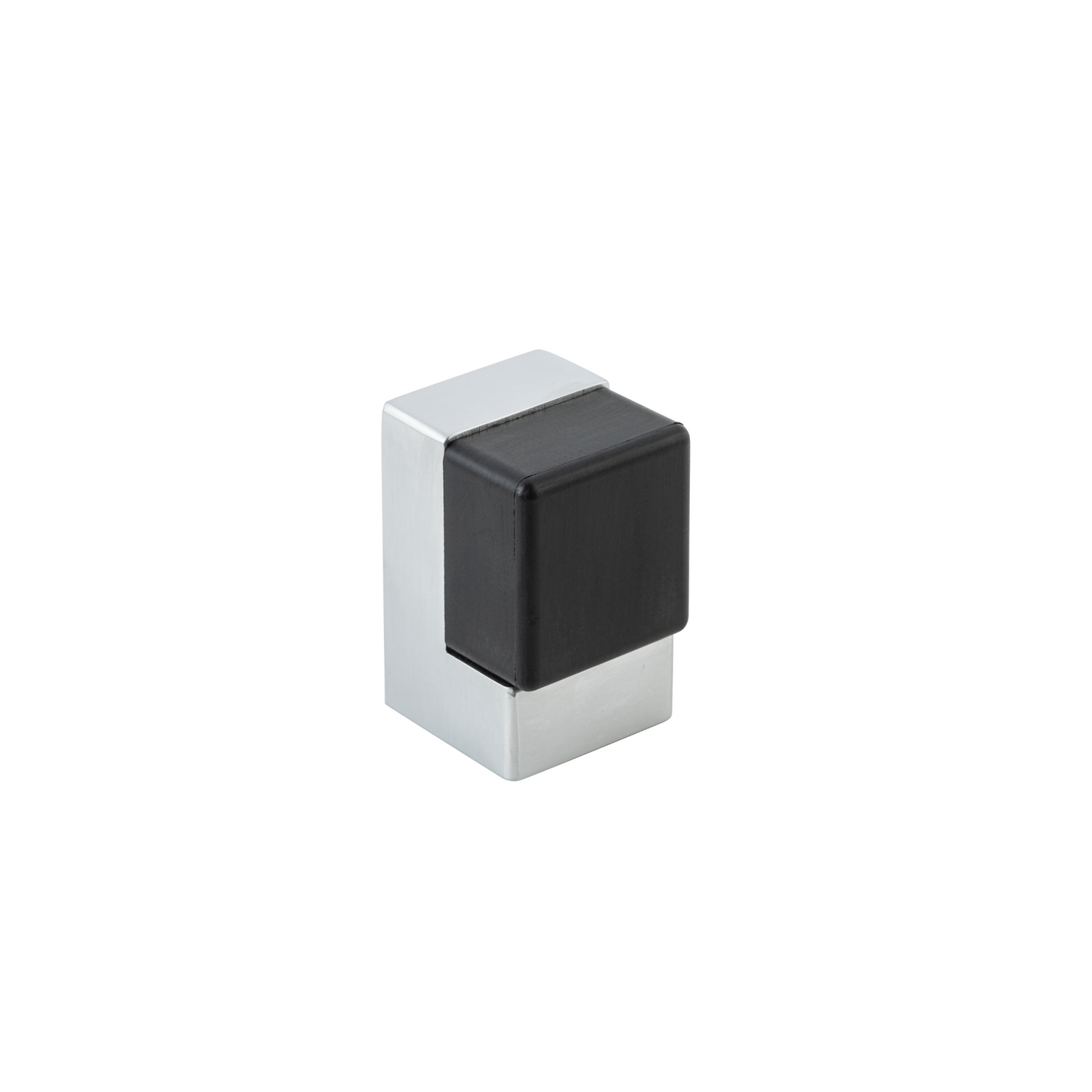 Door Stop - Square Brushed Chrome
