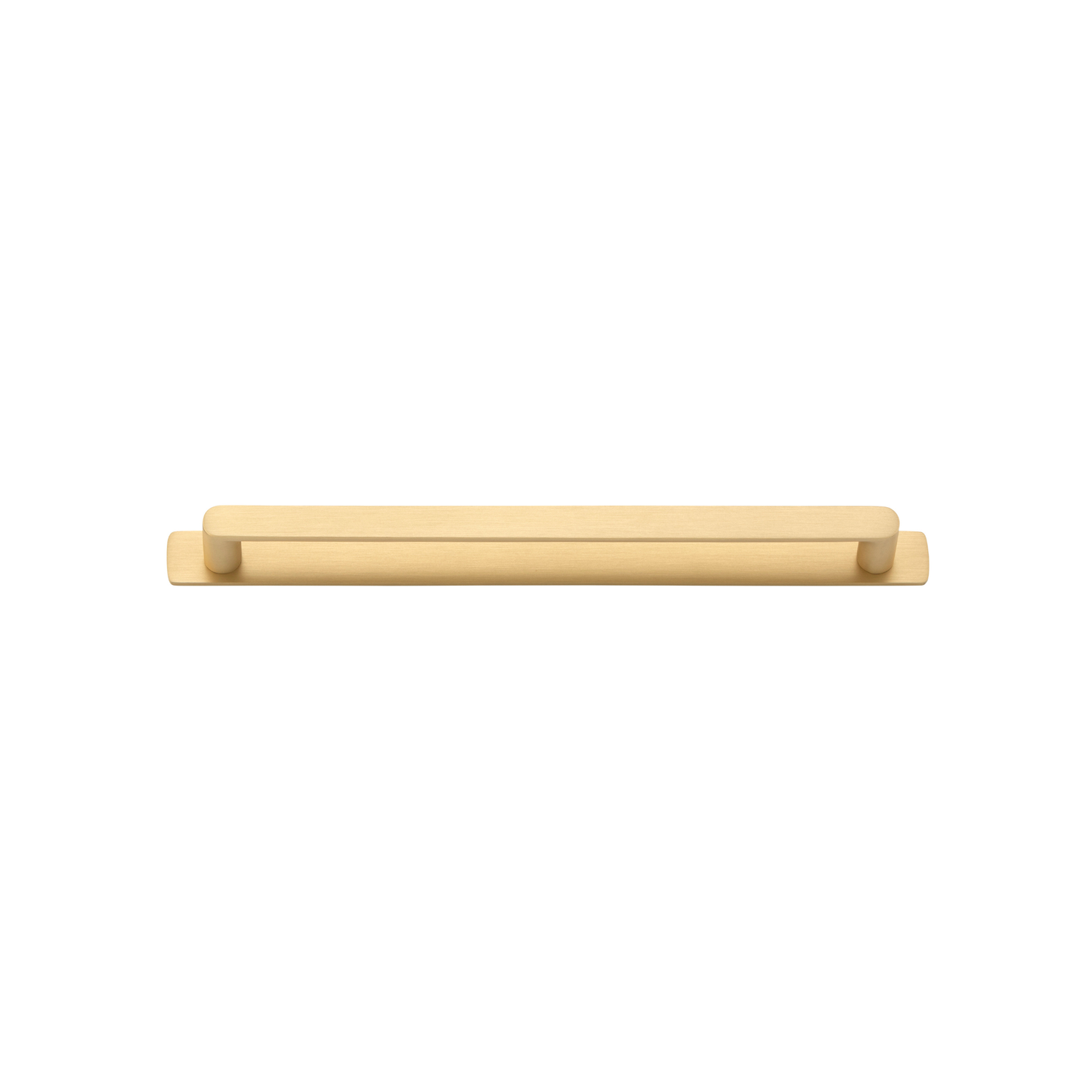 Osaka Cabinet Pull with Backplate Brushed Brass CTC 256mm