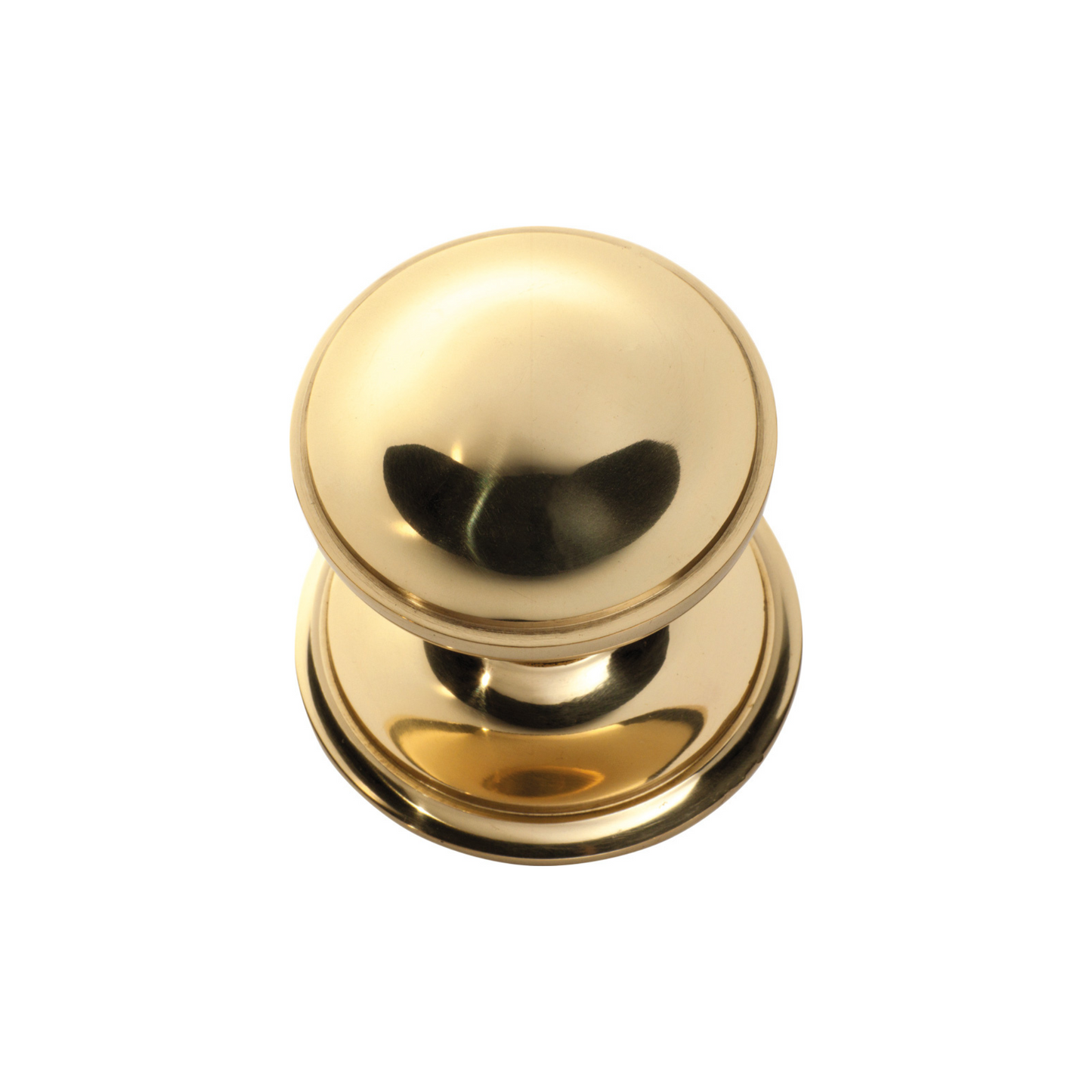 Classic Centre Door Knob Unlacquered Polished Brass