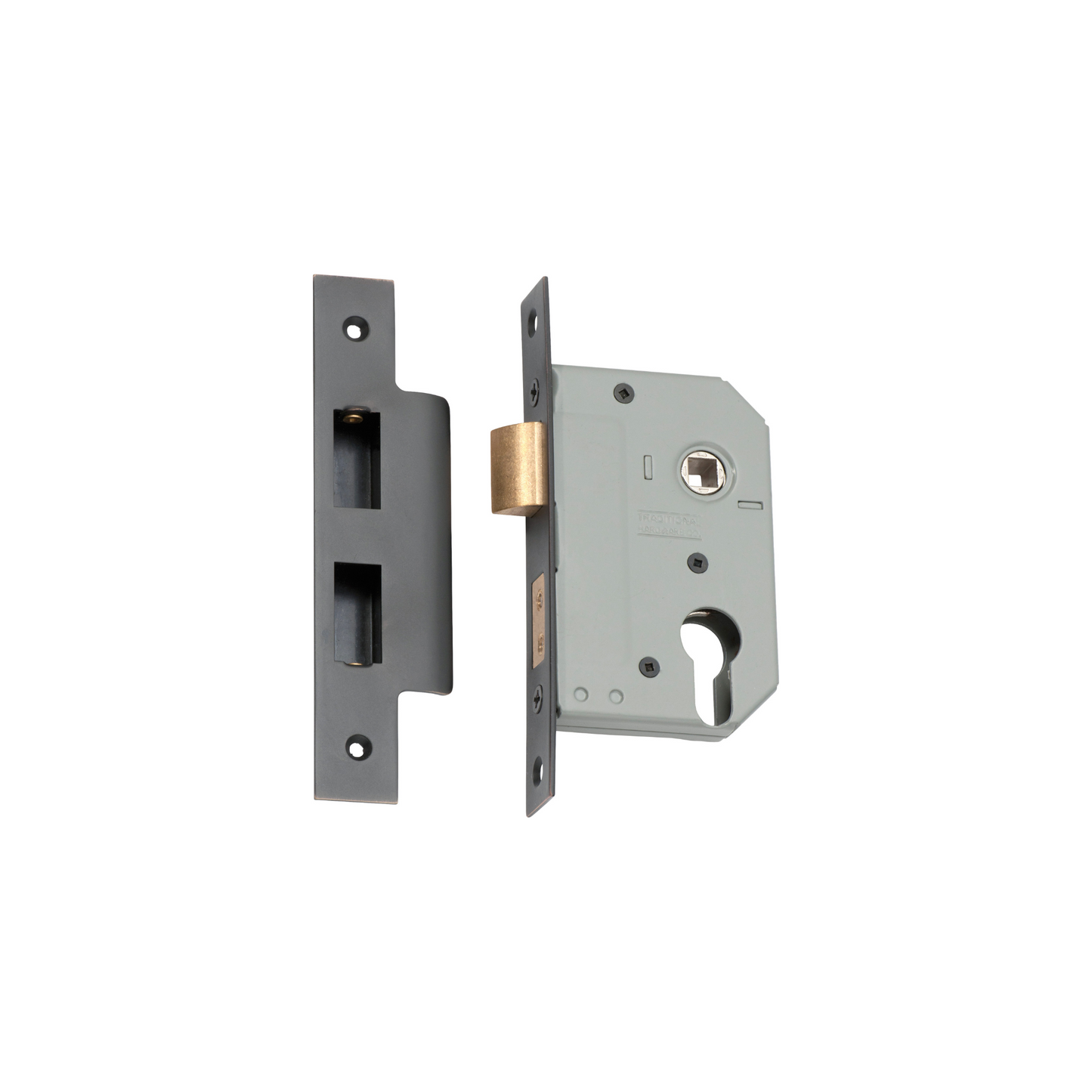 Euro Mortice Lock Antique Copper 46mm