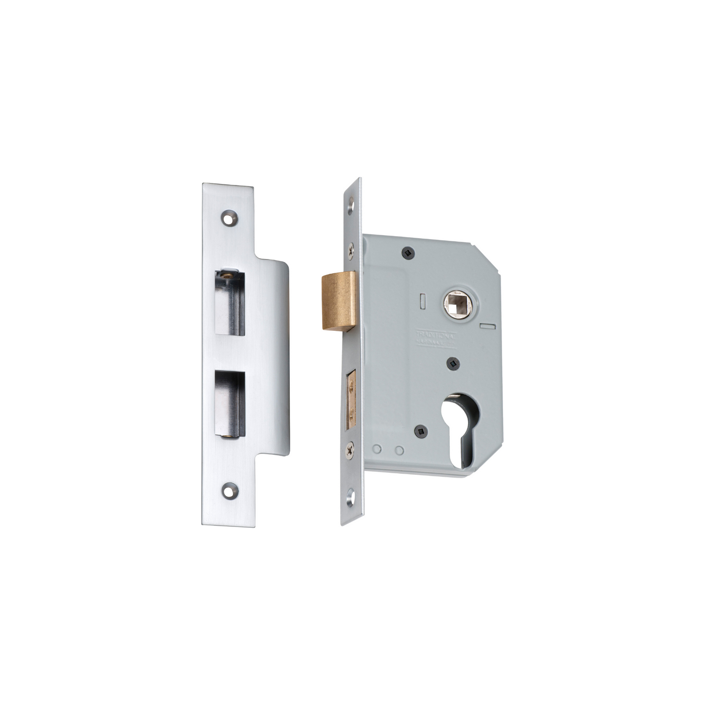 Euro Mortice Lock Satin Chrome 46mm