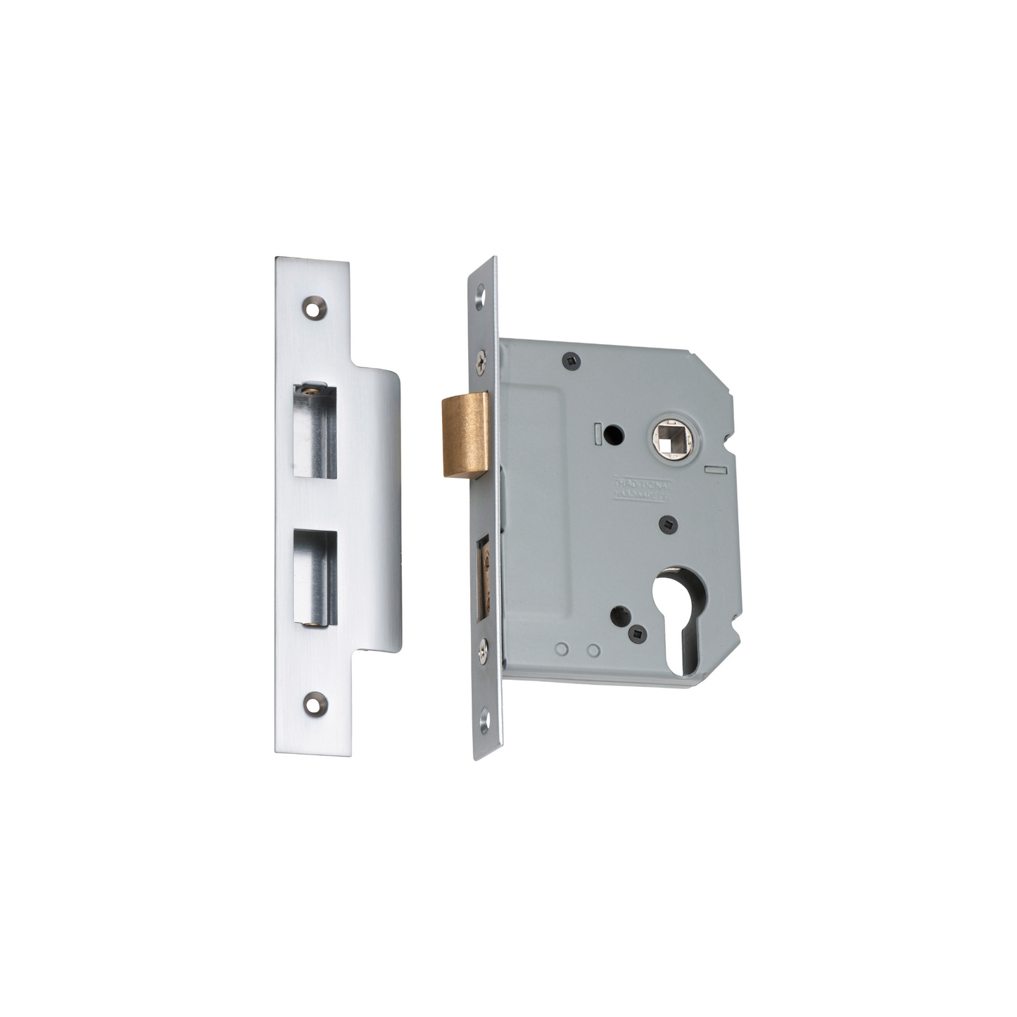 Euro Mortice Lock Satin Chrome 57mm