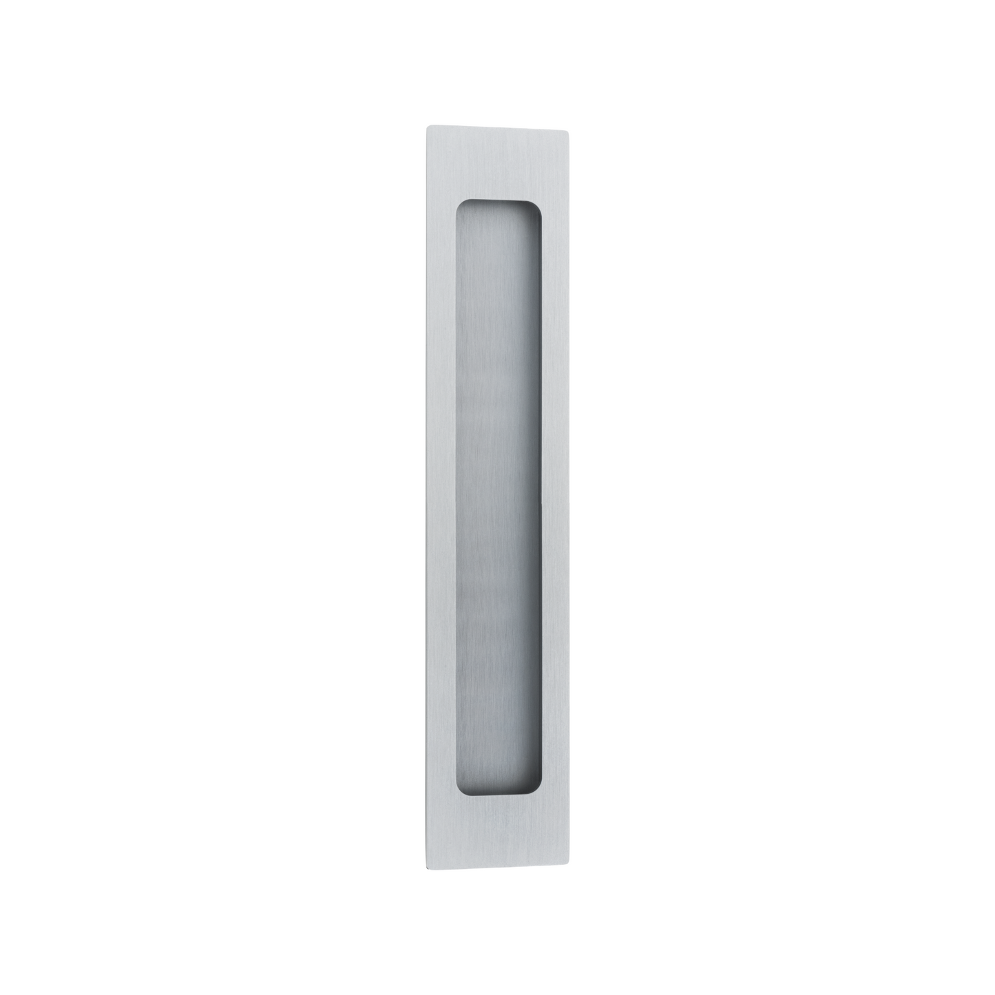 Flush Pull Rectangular Brushed Chrome