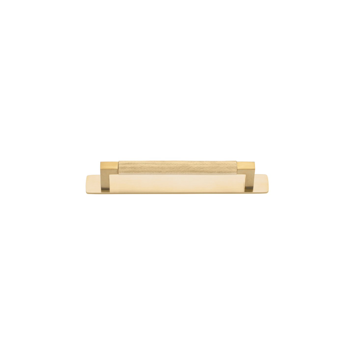 Brunswick Cabinet Pull with Backplate Brushed Gold PVD CTC 160mm