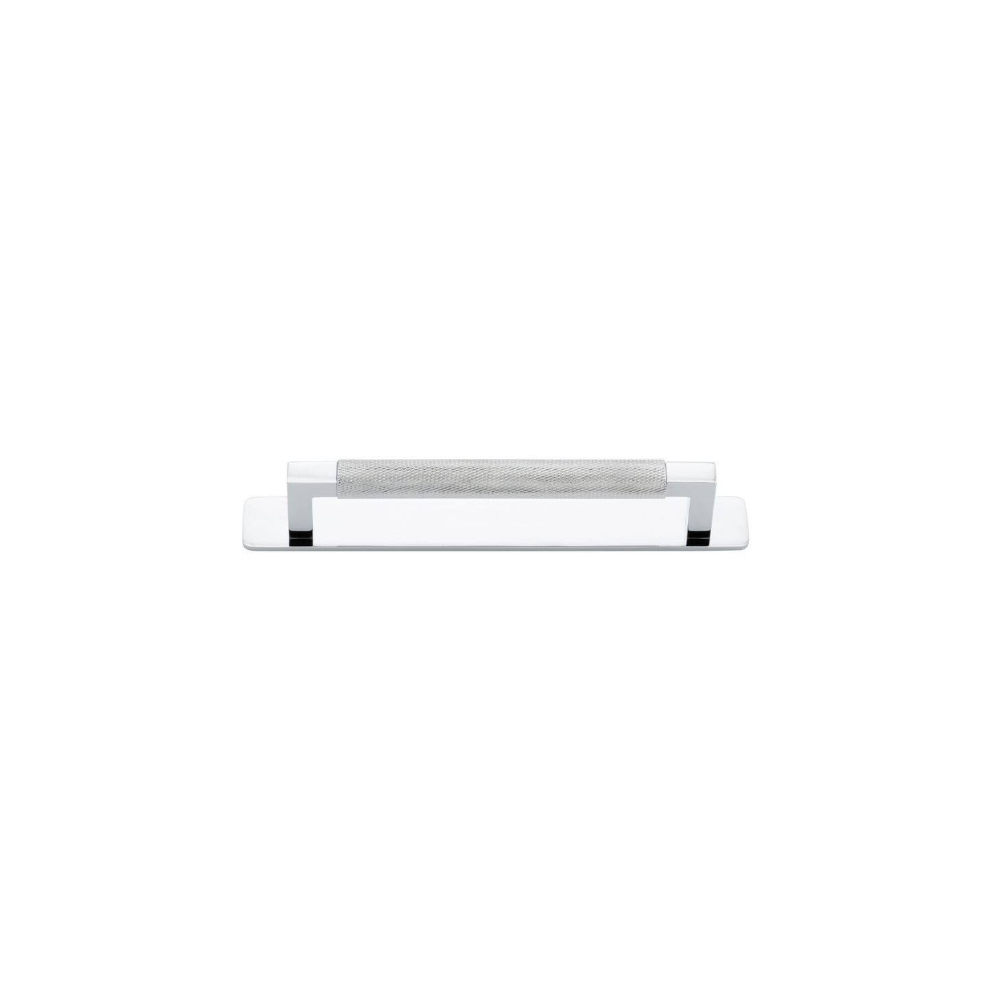 Brunswick Cabinet Pull with Backplate Polished Chrome CTC 160mm